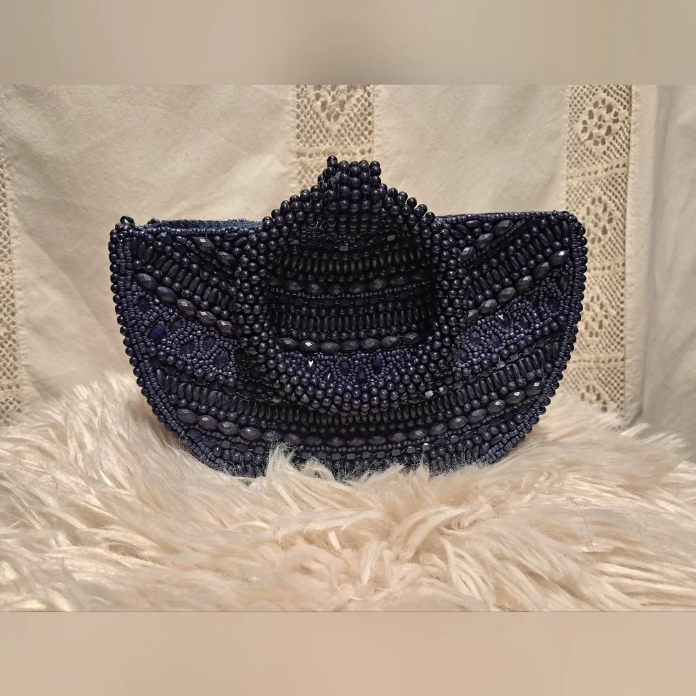 Sol And Mer Hand Beaded Clutch NWT - Picture 7 of 9